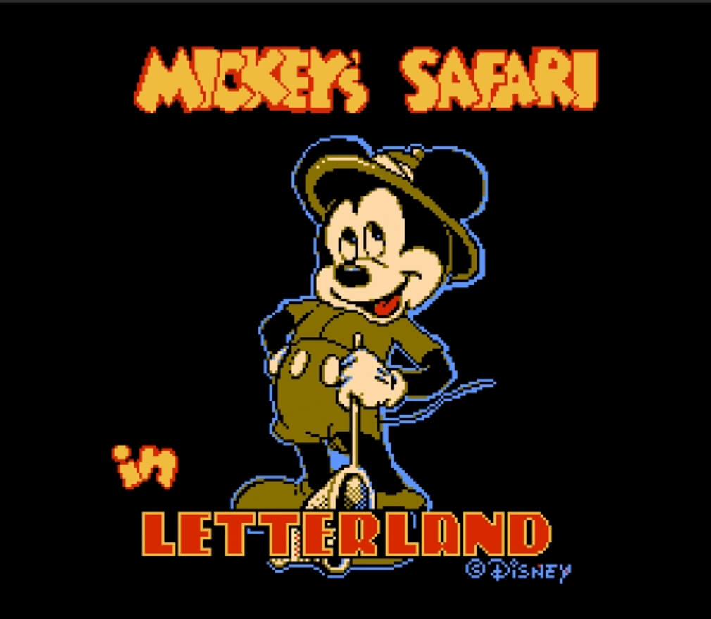 Mickey's Safari in Letterland - геймплей игры Dendy\NES